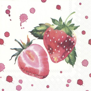 Cocktail Servietten von IHR - SOFT STRAWBERRIES