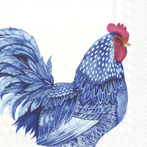 Cocktail Servietten von IHR - BLUE PLUMAGE