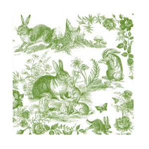 Servietten BUNNY TOILE von Michel Design Works