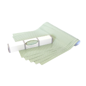 Schrankpapier abwaschbar Gingham green Karo grün von The Master Herbalist