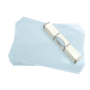 Duftendes Schrankpapier Leinen Gingham Duck egg Karo türkis The Master Herbalist