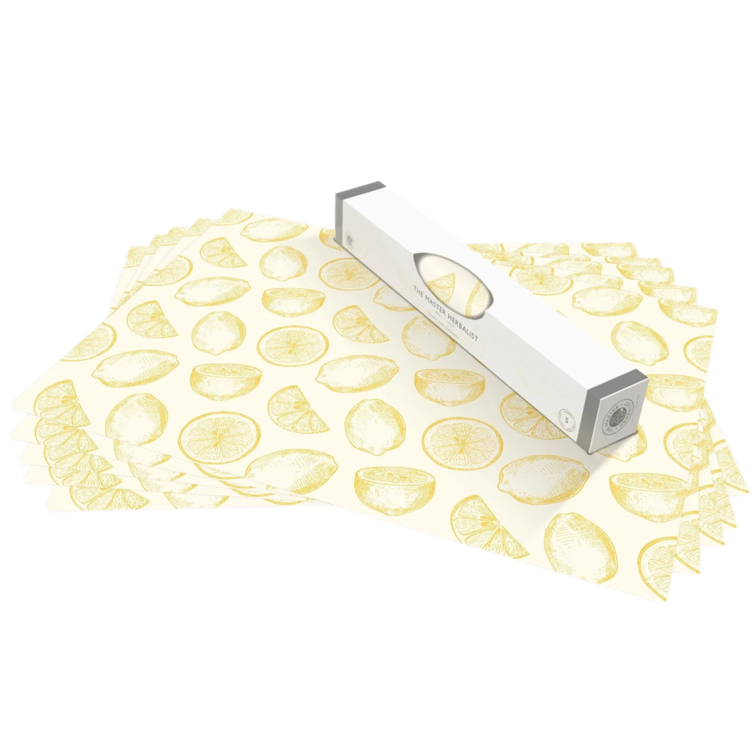 Schrankpapier abwaschbar Yellow Lemons von The Master Herbalist