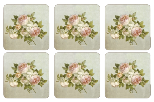 Pimpernel Untersetzer ANTIQUE ROSES 6er Set