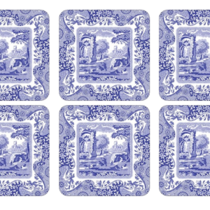 Pimpernel Untersetzer BLUE ITALIAN Spode 6er Set