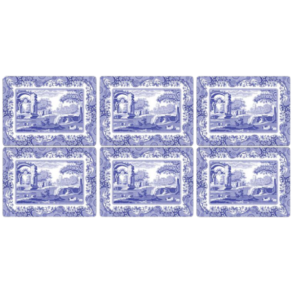 Pimpernel Tischsets BLUE ITALIAN Spode 6er Set