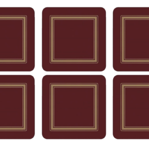 Pimpernel Untersetzer CLASSIC BURGUNDY 6er Set