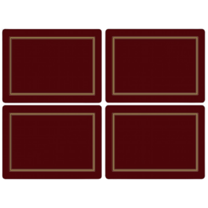 Pimpernel Tischsets CLASSIC BURGUNDY 4er Set