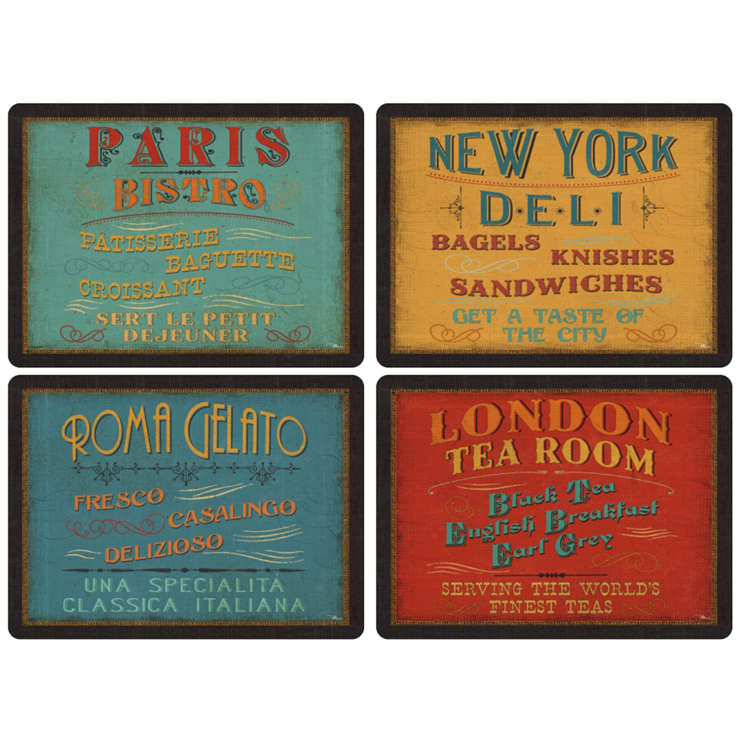 Pimpernel Tischsets LUNCHTIME 4er Set