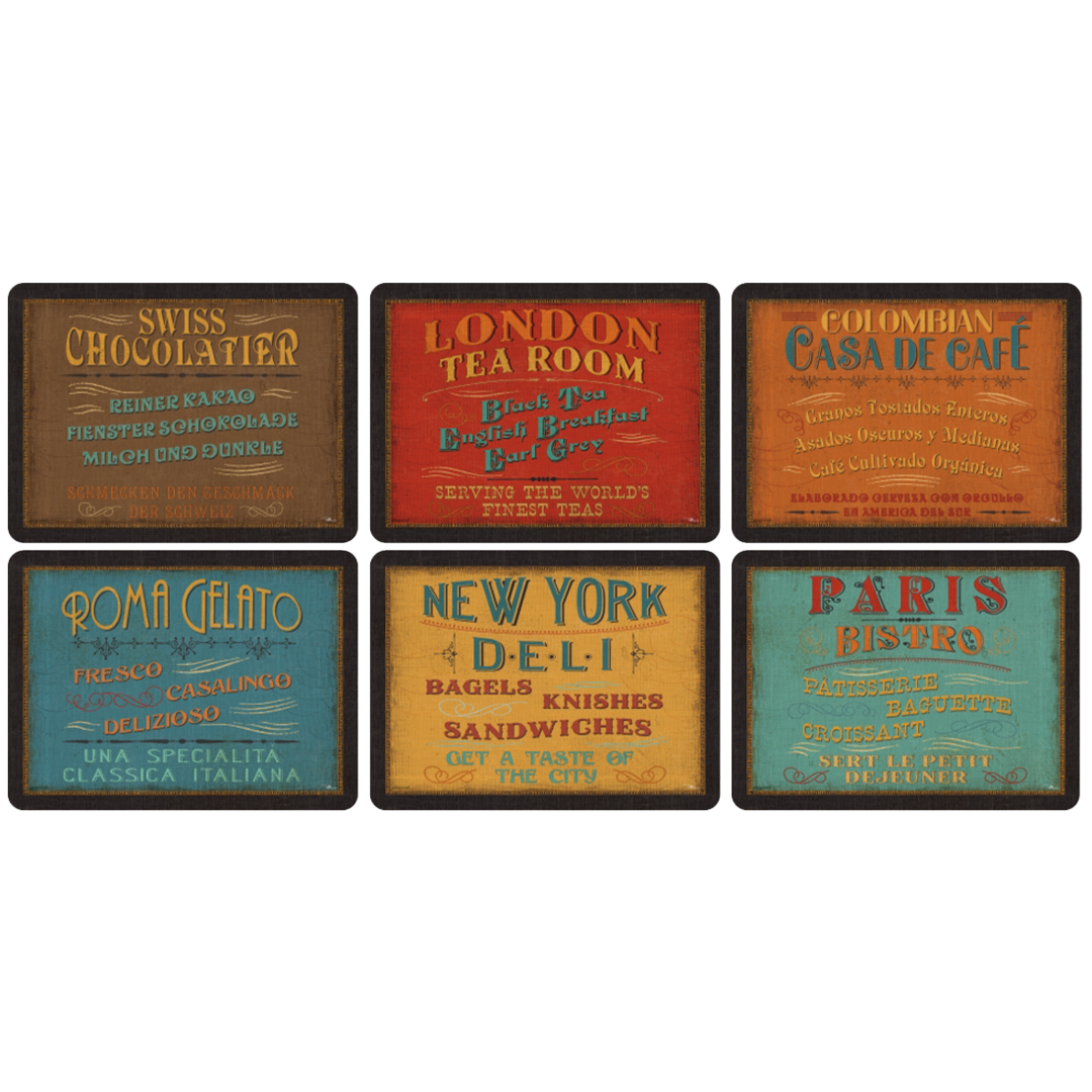 Pimpernel Tischsets LUNCHTIME 6er Set