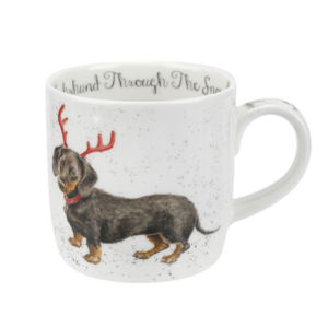 Tasse Wrendale Designs - Dachshound snow CHRISTMAS DACKEL