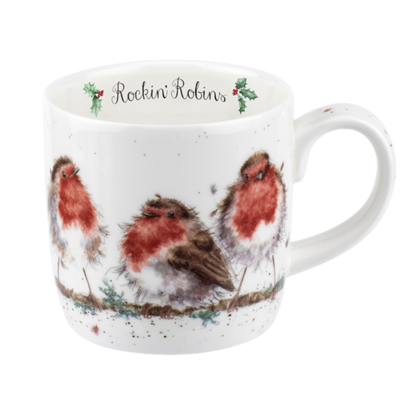 Tasse Wrendale Designs - Rockin Robin CHRISTMAS ROTKEHLCHEN