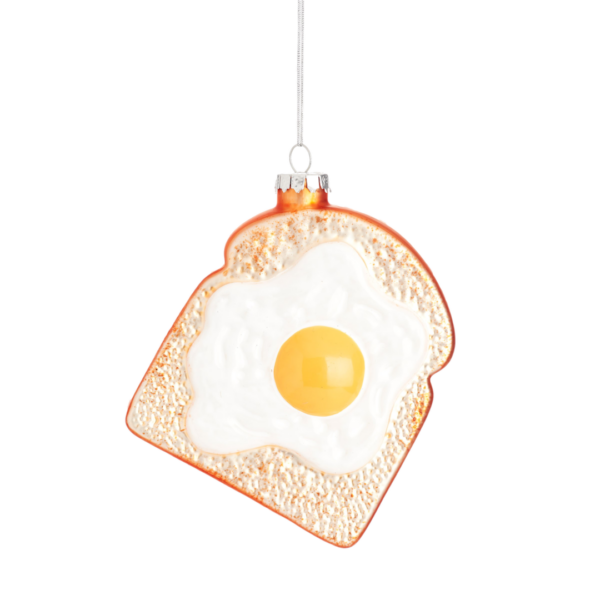 Weihnachtskugel Fried Egg on Toast - Sass & Belle