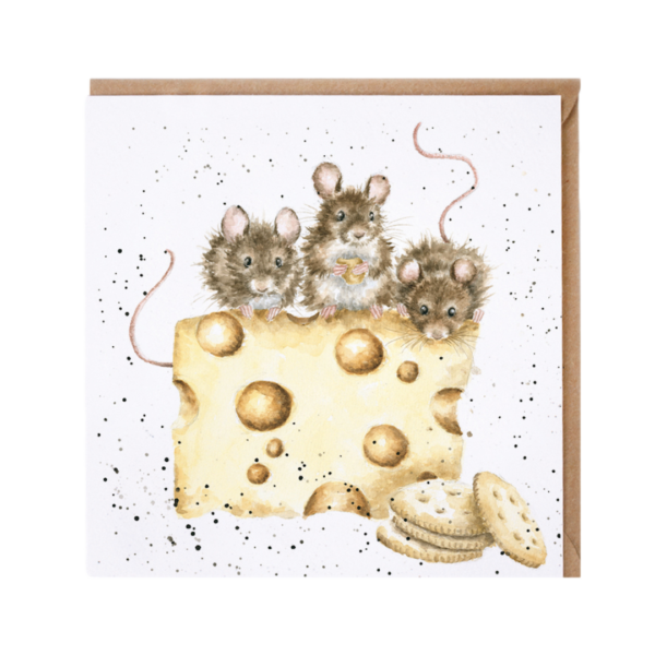Karte Tiere MAUS Crackers about cheese von Wrendale Designs aus England