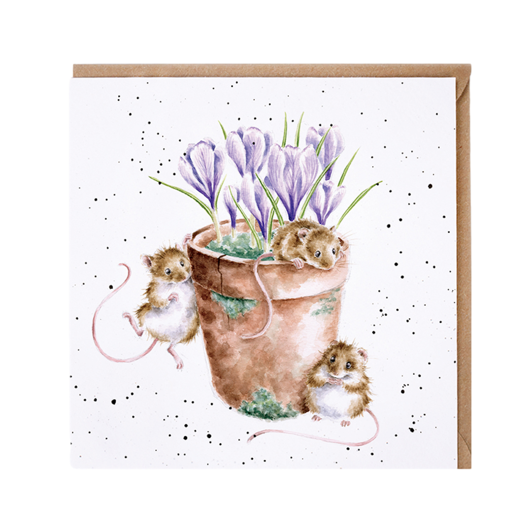 Karte Tiere MAUS Garden friends von Wrendale Designs aus England