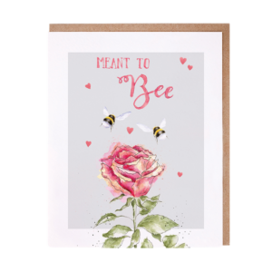 Karte Sprüche Tiere BIENE Meant to bee von Wrendale Designs aus England