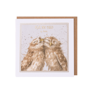 Karte Sprüche Tiere EULE Owl you need is love von Wrendale Designs