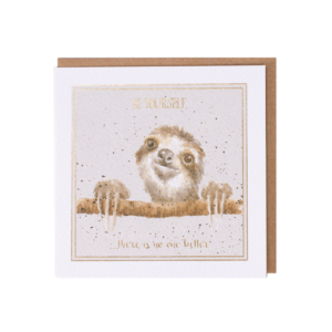 Karte Sprüche Tiere FAULTIER Be yourself von Wrendale Designs