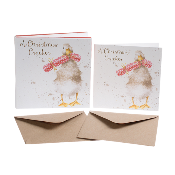 Kartenset Christmas GANS Christmas cracker von Wrendale Designs aus England