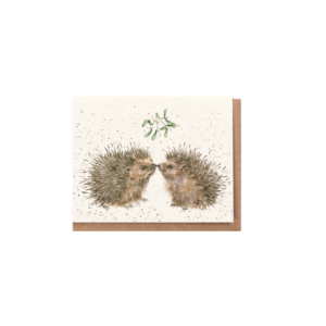 Minikarte CHRISTMAS IGEL Hogs and kisses von Wrendale Designs aus England