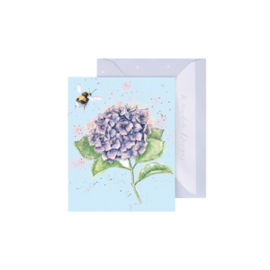 Minikarte BIENE Hydrangea von Wrendale Designs aus England