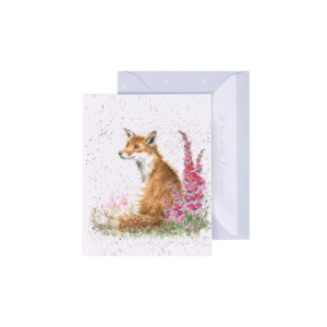 Minikarte FUCHS Foxgloves von Wrendale Designs aus England