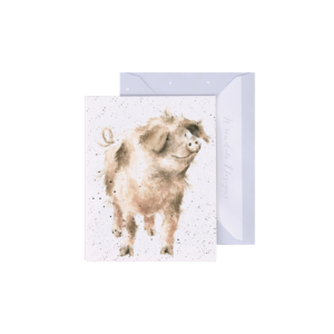 Minikarte SCHWEIN Truffles and Trotters von Wrendale Designs aus England