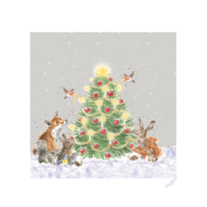 Servietten WEIHNACHTEN Oh Christmas Tree von Wrendale Designs aus England