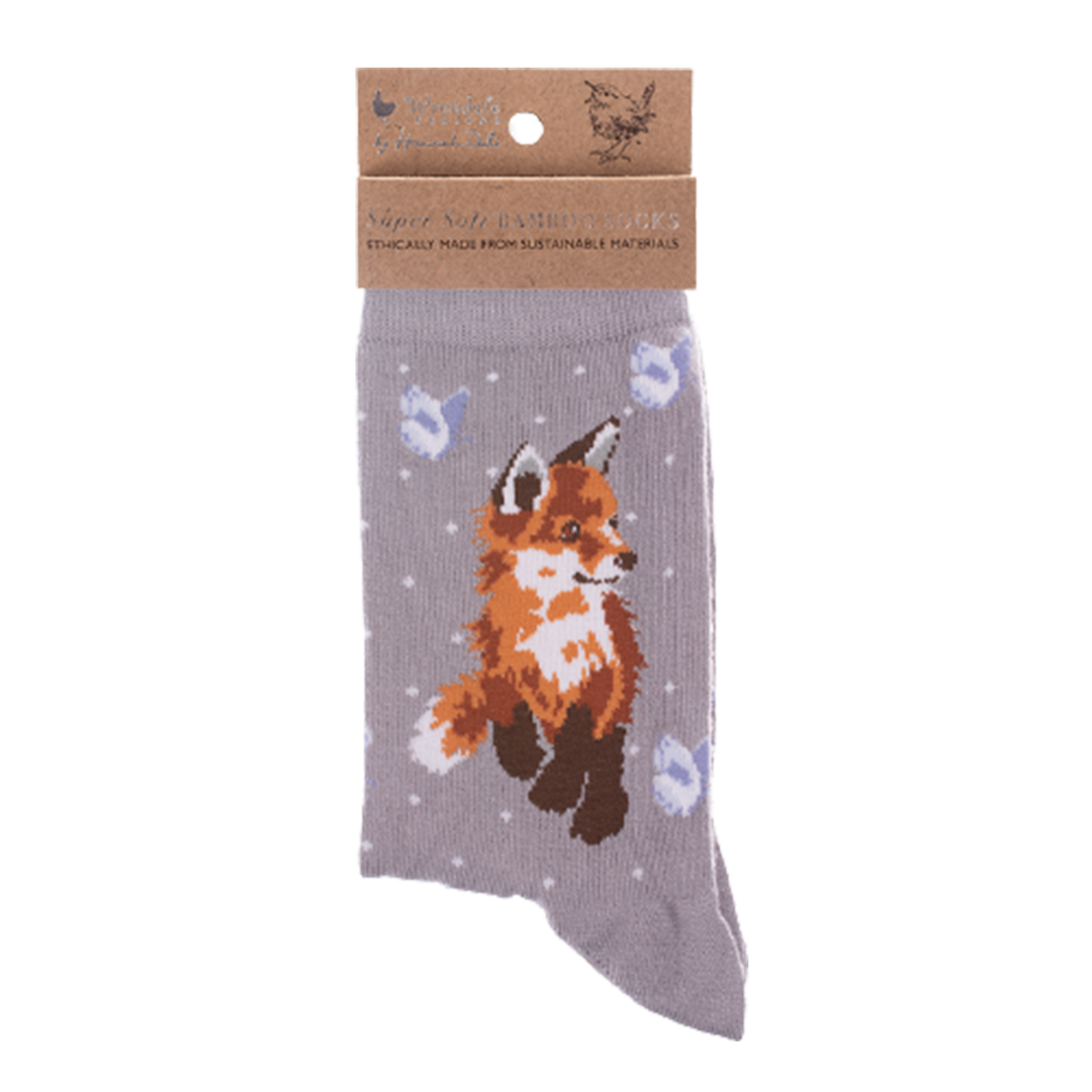 Socken FUCHS Born to be wild Wrendale Designs