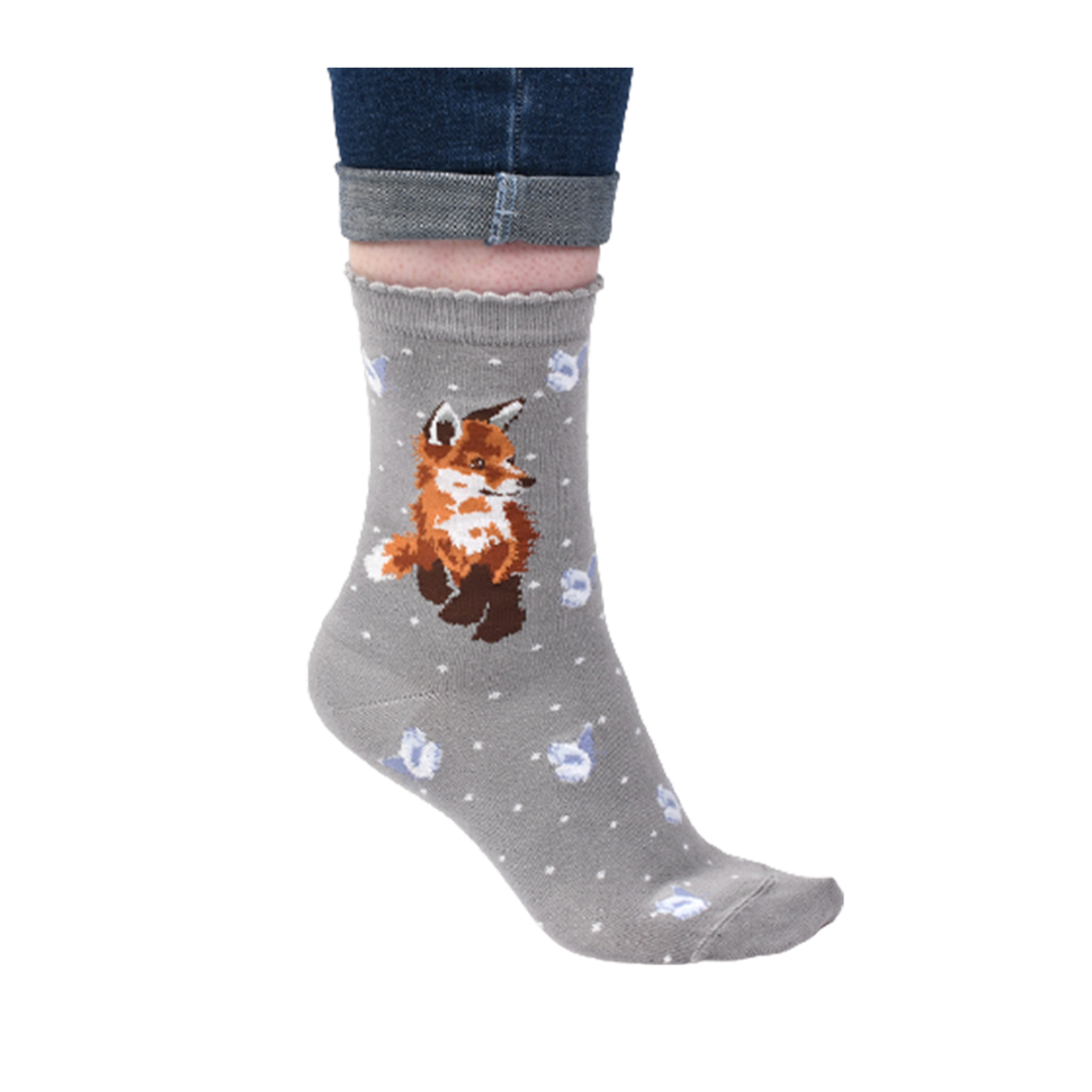 Socken FUCHS Born to be wild Wrendale Designs