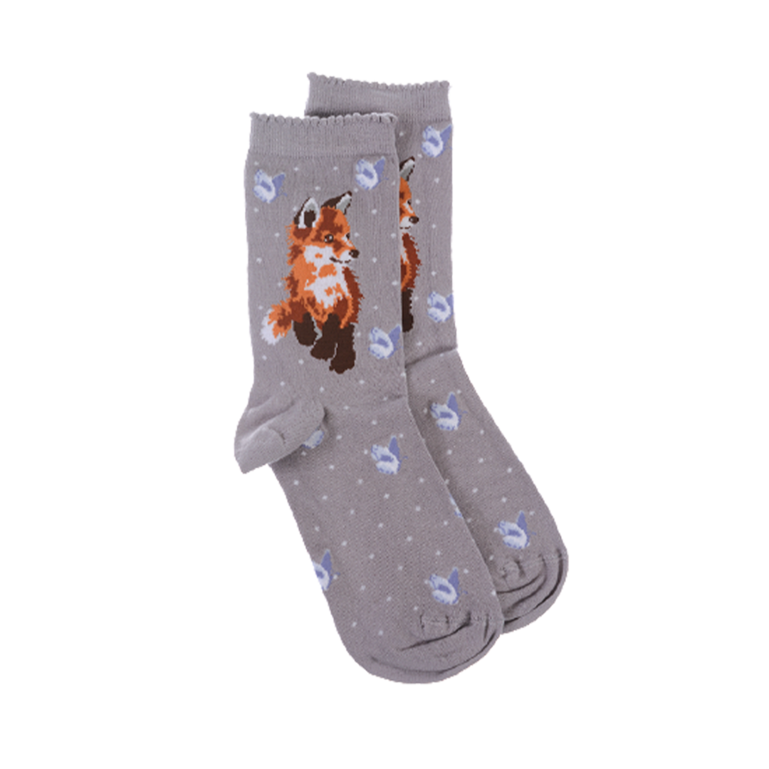 Socken FUCHS Born to be wild Wrendale Designs