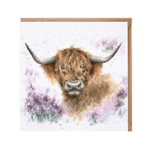 Karte Tiere KUH Highland Heathers von Wrendale Designs aus England