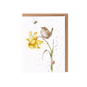 Karte Wildblumen VOGEL The Birds and the Bees von Wrendale Designs aus England