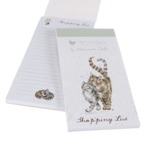 Magnetblock Shopping List Feline Good - Wrendale Designs