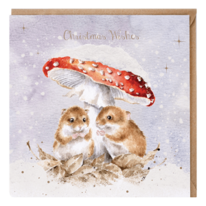 Karte Christmas Maus “Mushroom at the inn” von Wrendale Designs