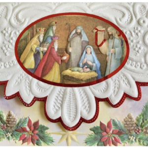 Carol Wilson Weihnachtskarten Manger (Krippe)