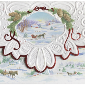 Carol Wilson Weihnachtskarten Schlittenfahrt ( Sleigh Ride )